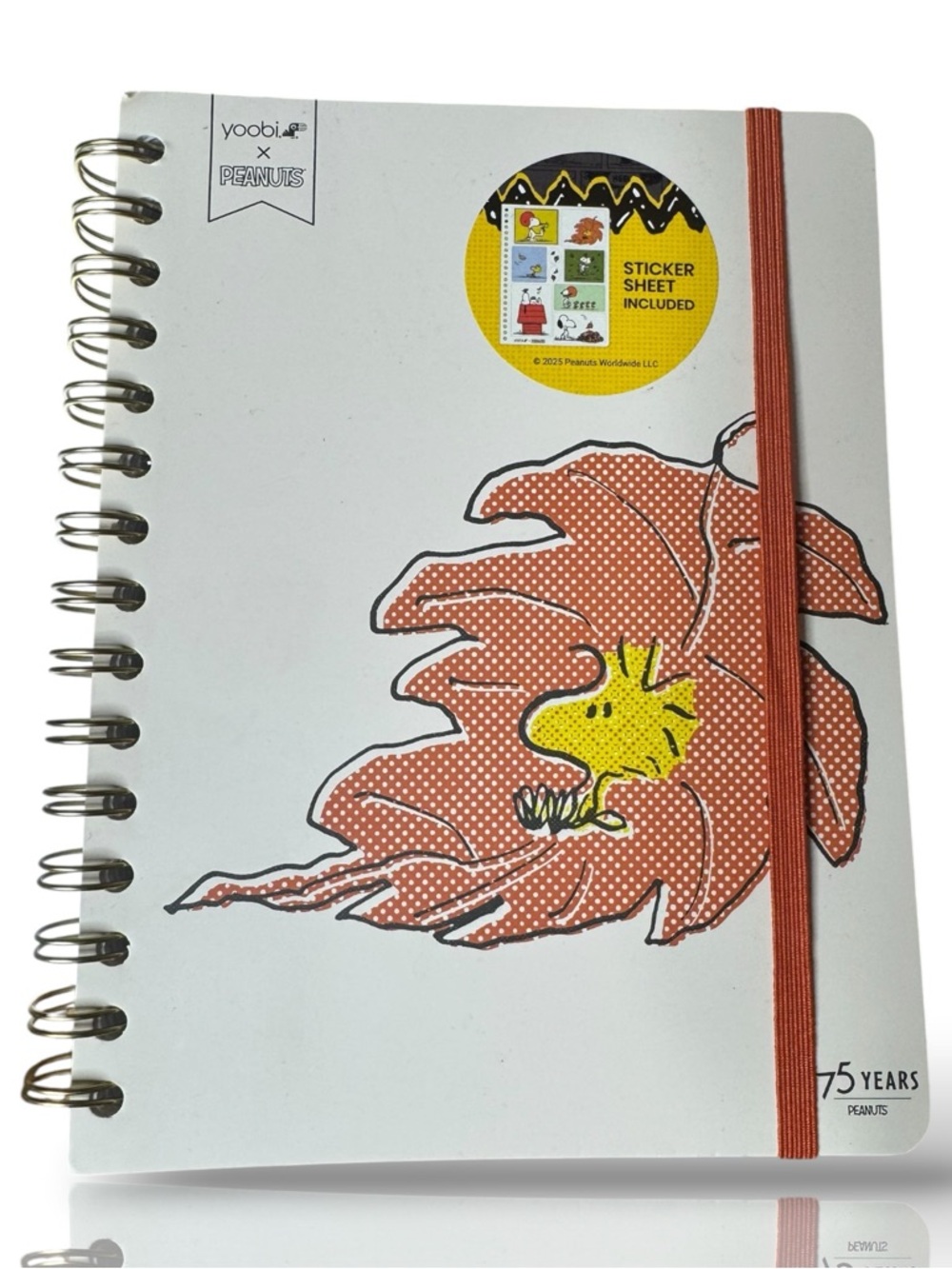 Yoobi x Peanuts Spiral Notebook with Woodstock Cover